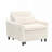 Corduroy Fabric Accent Club Armchair with a pillow-972581215