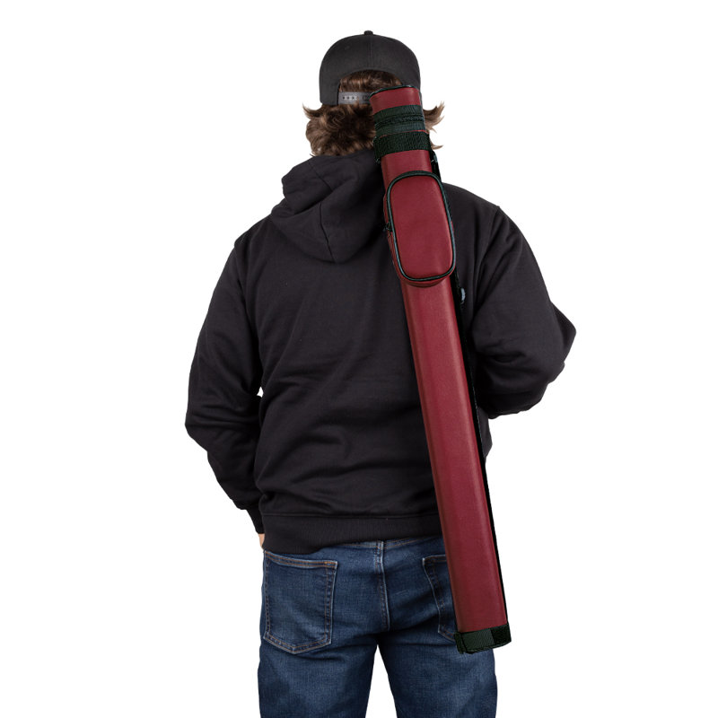 1/1 Hard Pool Cue Case, Burgundy