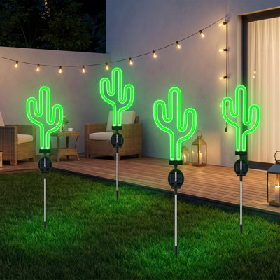 Éclairage solaire solaire Cactus