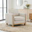Fauteuil rembourré en tissu-631355154
