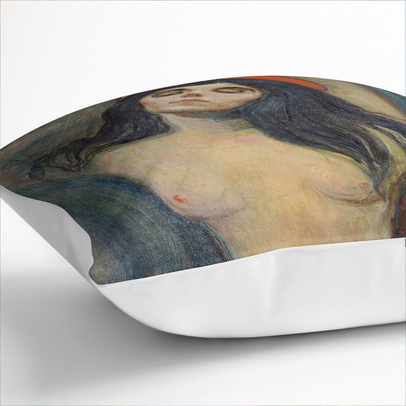 Square Cushion, 40cm H x 40cm W x 15cm D, White
