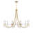 Mayfair 10-Light Chandelier in Warm Brass and Chrome-1397242965-1397242964