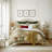 French Countryside Antique Red/Natural Linen Blend Comforter Set-60702909