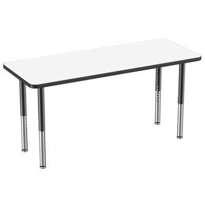 Rectangle Dry-Erase Activity Table with Adjustable Legs