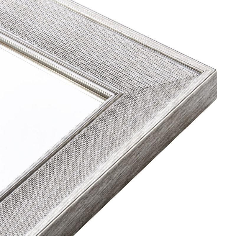 Raven Plastic Flat Leaning Mirror, Nickel