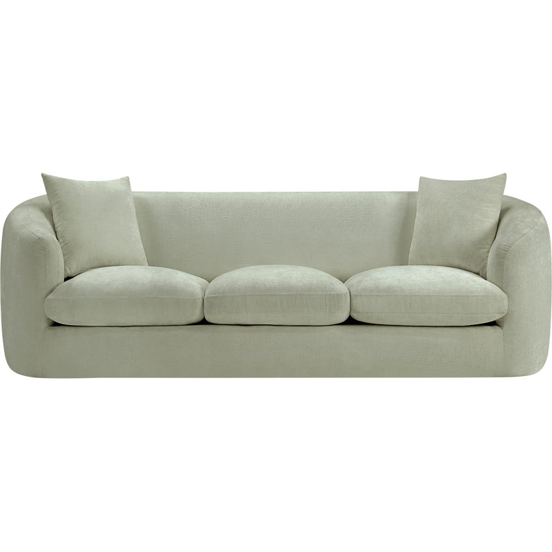 Canapé Penelope Millionder Chenille, Tissu chenille menthe