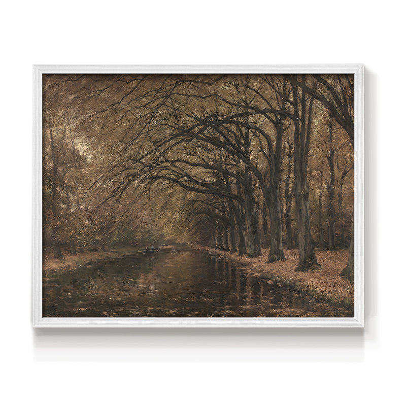 Paysages rétro-CCLxxix-impression encadrée - réversible, H 8 po x l 10 po, Blanc