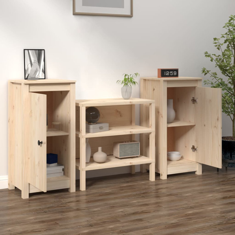 17 Stories Sideboards 2 Pcs_2, Natural