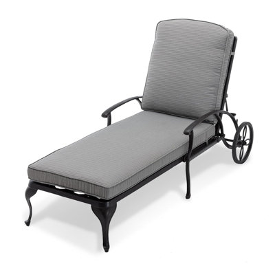 Sedalia 45" Long Reclining Single Chaise with Cushions by Red Barrel Studio