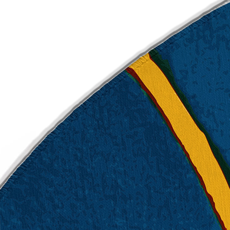 Tapis intérieur et extérieur Retro Horizon, Rond 5 pi