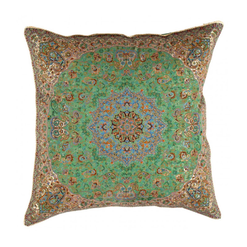 Square Pillow Cover & Insert, 20" H x 20" W, Red Floral Oriental