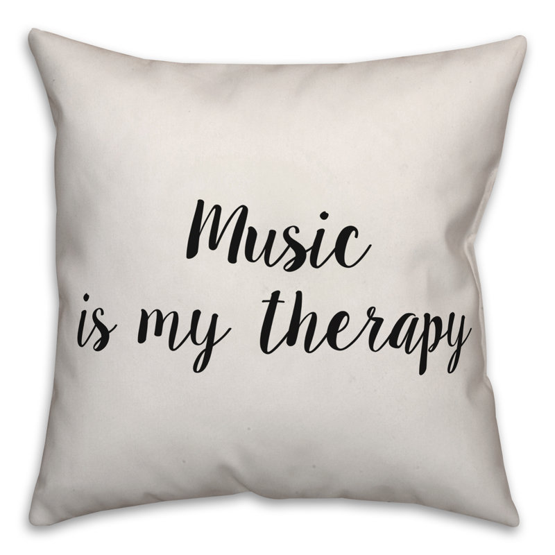 Coussin musical, 16 po x 1 po