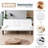 The 67-Inch PVC Multi-Functional Sofa Bed, With A Foldable And Cup Holder Design, Makes It Extremely Convenient To Turn The Living Room Into A Guest Room-405993181