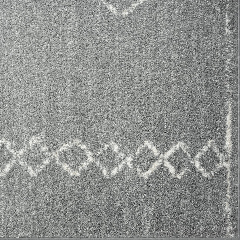 Adileny Geometric Indoor Rug, Rectangle 6' x 9'