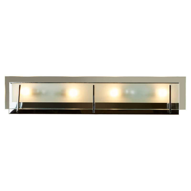 Latitude Sleek Outdoor 4-Light Bath Vanity in Brushed Nickel