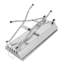 Barbecue portatif en acier inoxydable 70 * 31 * 71 cm