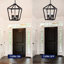 4 - Lanterne noire industrielle, plafond rustique avec douille E12, réglable pour une hauteur personnalisée dans la salle à manger, cage ouverte, ampoule, vestibule suspendu