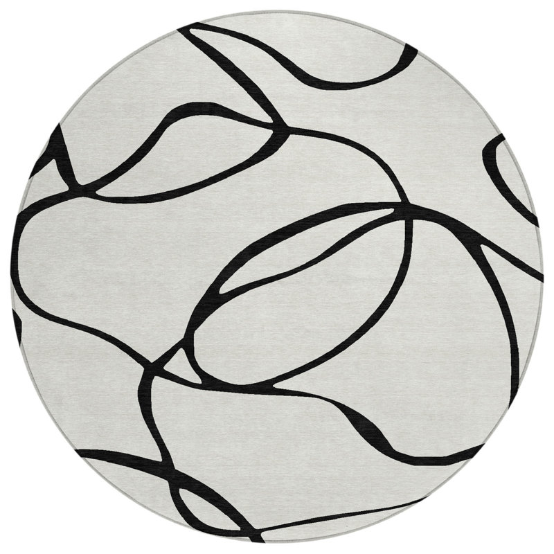 Tapis d'intérieur rond 8 po