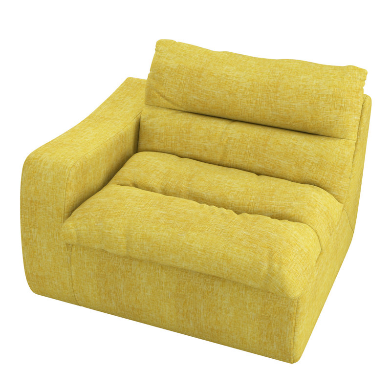 Méridienne jaune No Wood, Jaune