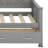 Twin Szie Pine Wood Daybed With Storage Drawers And Safety Armrests-2127969653