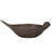 Debossed Stoneware Bird Bowl with Reactive Glaze