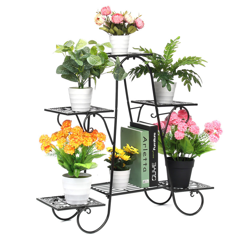 Metal Plant Stand, Black
