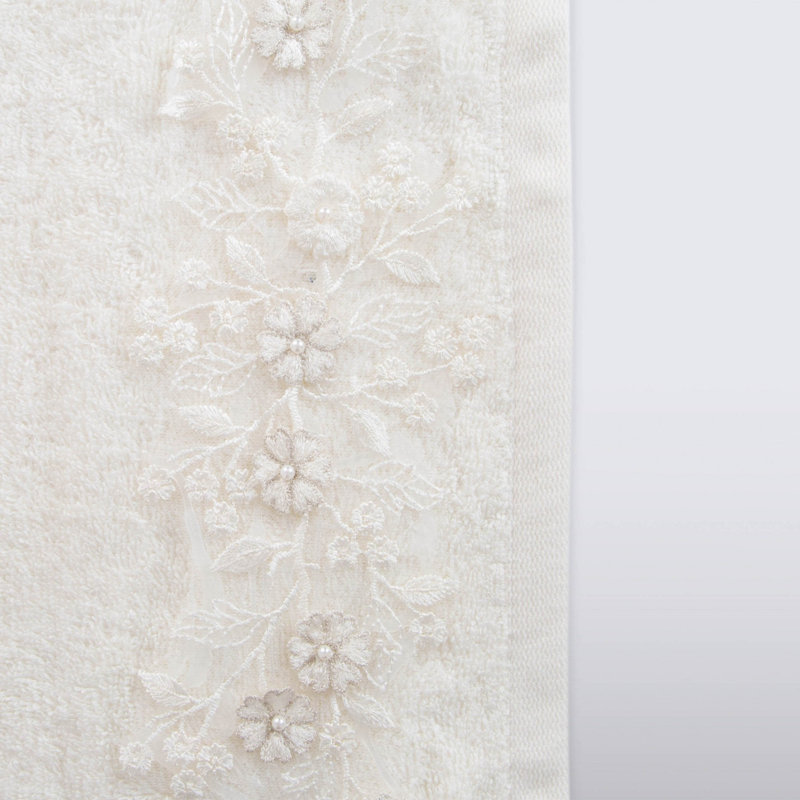 Débarbouillette 100% coton Beaty, Écru