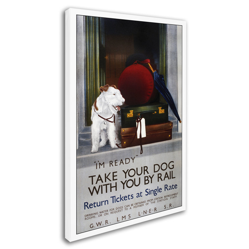 « dog rail », reproduction sur toile tendue, H 32 po x l 22 po