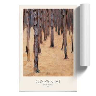 Birch Forest No.2 With Border - No Frame Print
