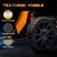 Kart électrique avec vitesse réglable, roues tout-terrain en EVA, finition orange riche