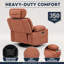 Fauteuil inclinable à bascule extra manuel avec pivotement à 360 °, rembourrage ergonomique et structure robuste pour une détente confortable-1965126634
