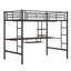 Lit mezzanine avec bureau et tablette