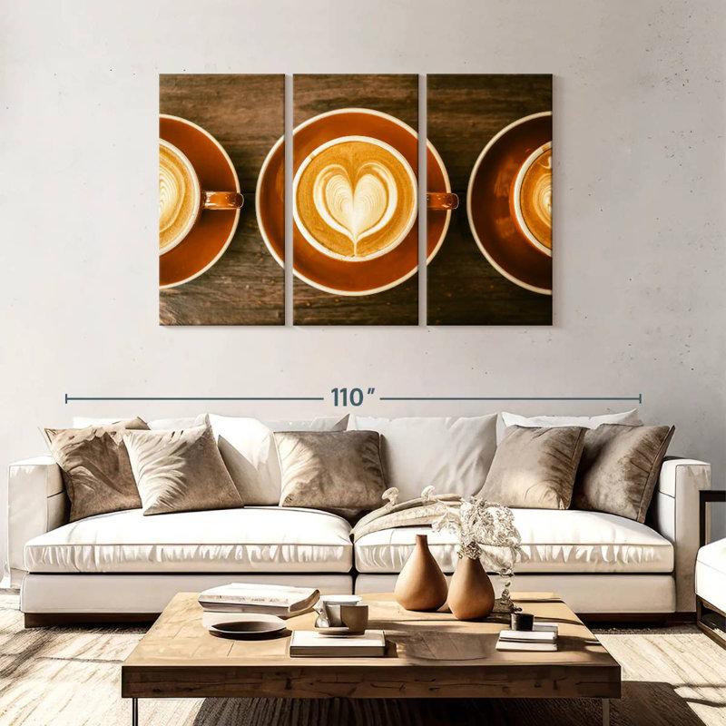 Yarlin Coffee For Three, 48" H x 74" W
