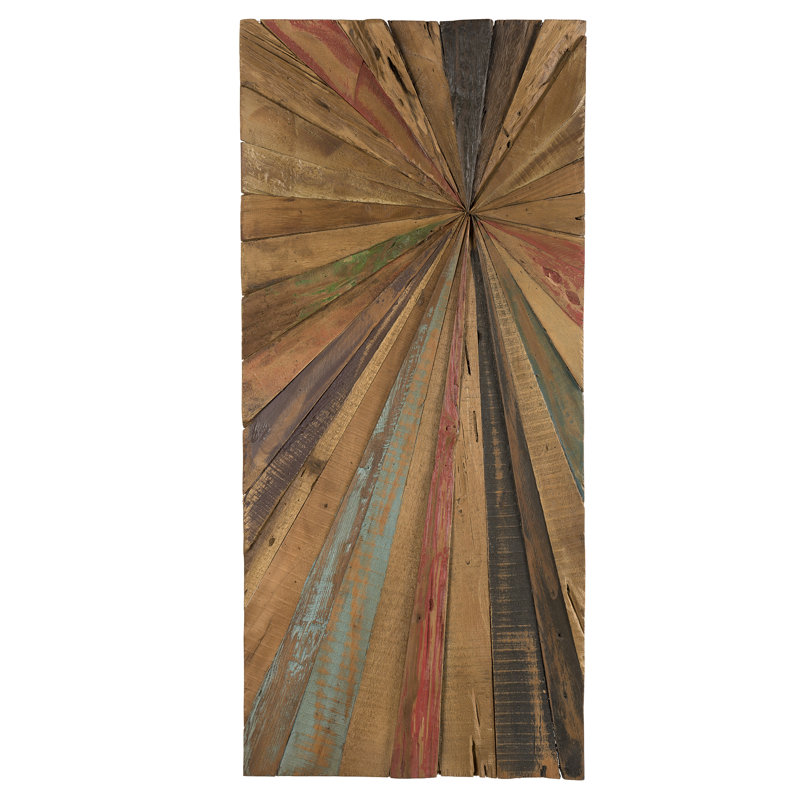 Handmade Abstract Wall Decor on Solid Wood