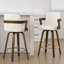 Tabouret de bar et de comptoir pivotant rembourré avec accoudoirs-1003015855-974876968
