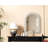 Arch Cornhusk Mirror in Linen White-108455470