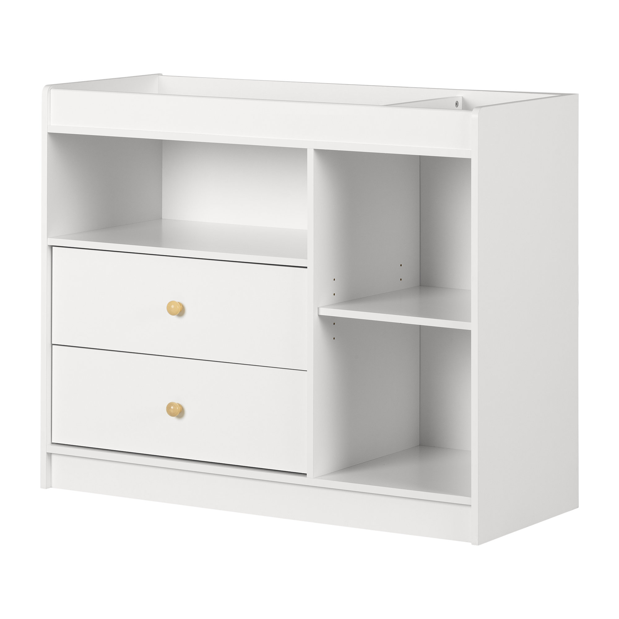 South Shore Sweedi Large 2-Drawers Changing Table With Open Storage ...