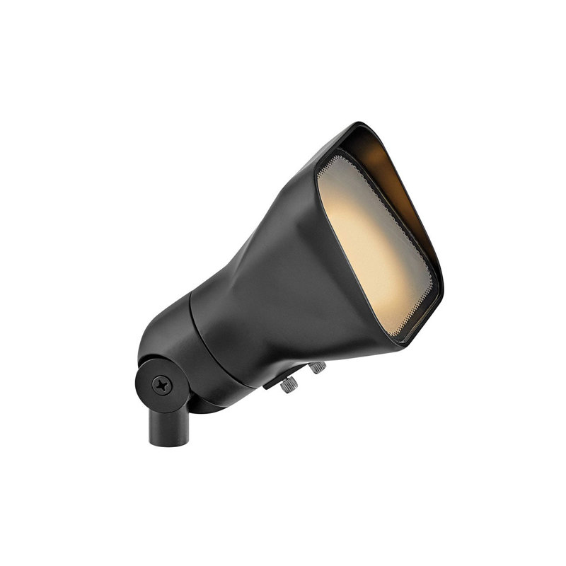 Accent 120V GU10 Outdoor Flood Light, Satin Black