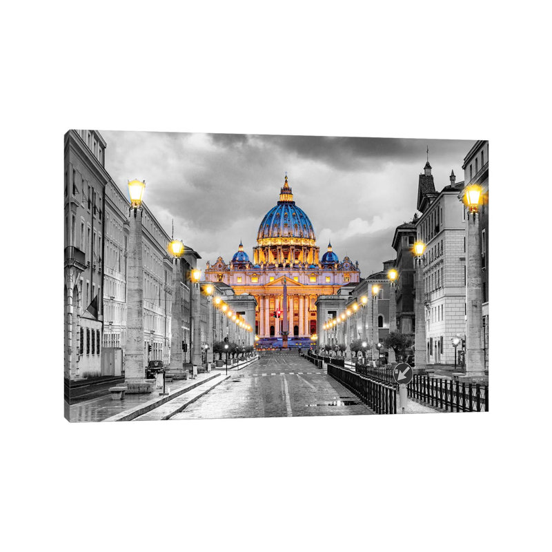 «St. Peters Basilica Vatican City» par Susanne Kremer, reproduction de photo sur toile tendue, H 8 po x l 12 po x P 0,75 po