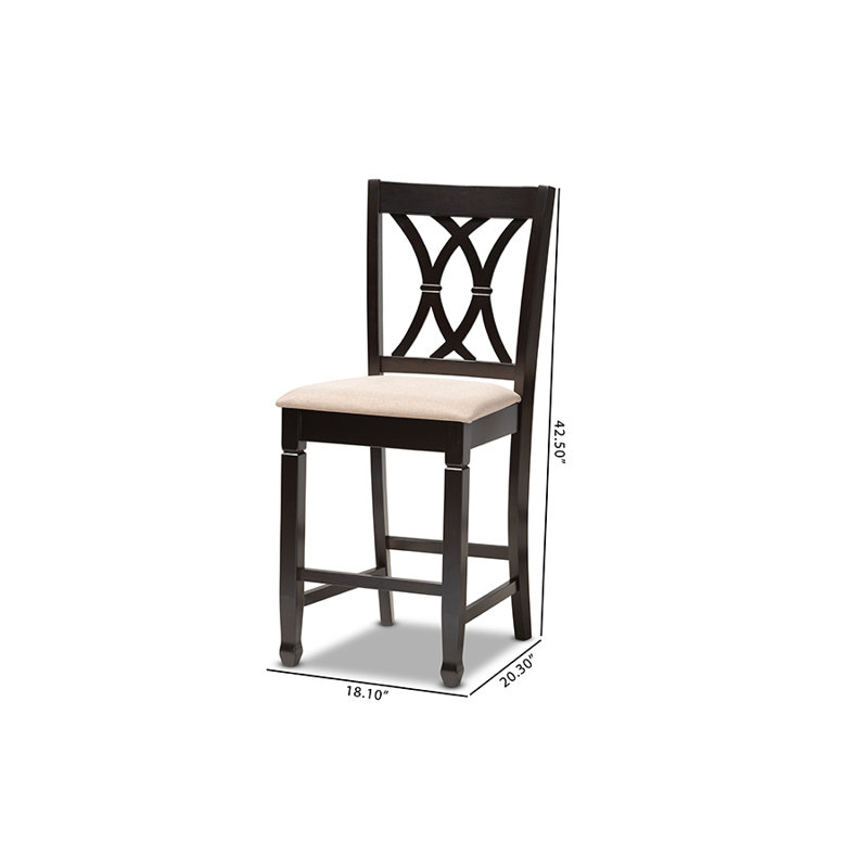 Tabouret de comptoir 25 po Jarvon, Lin beige