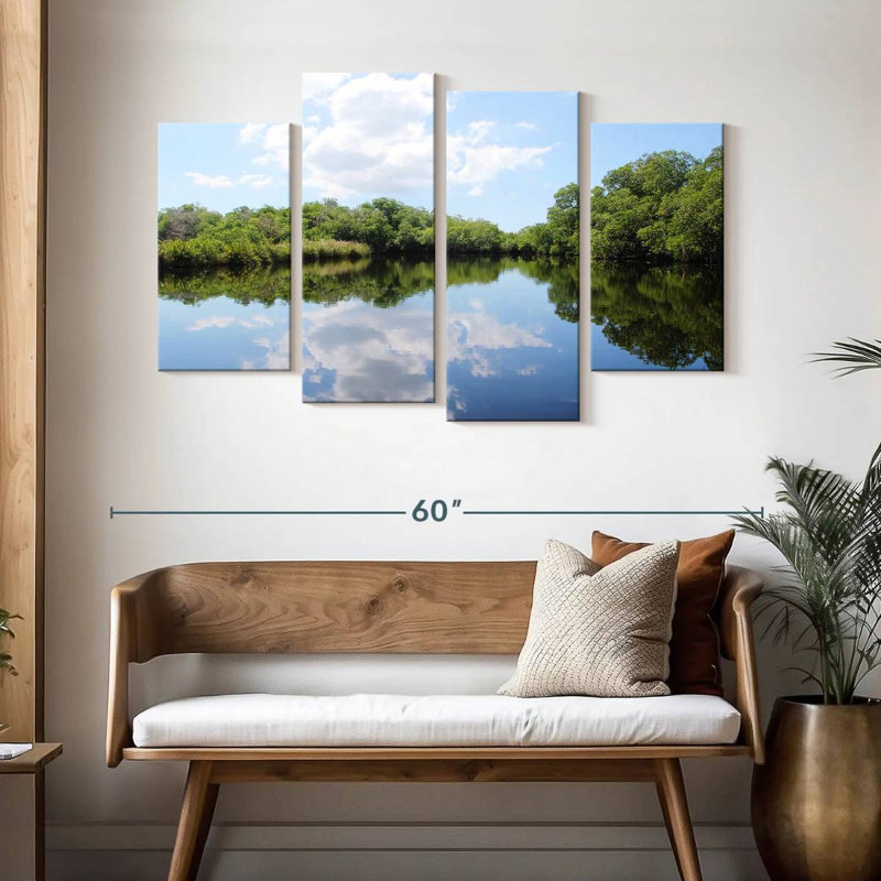 Alvord Lake Trees Reflection, 32" H x 52" W
