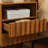 Wooden Stripe 2 Drawer Nightstand-2062894037