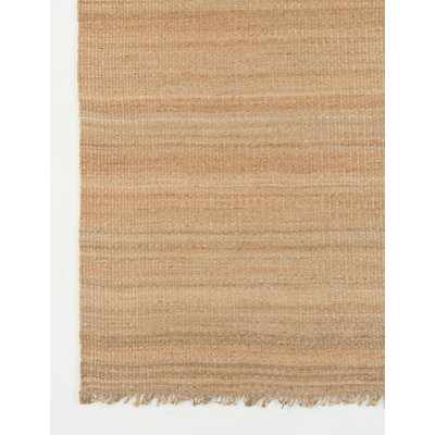 Tapis brun en jute / sisal tissé à la main Hanlin