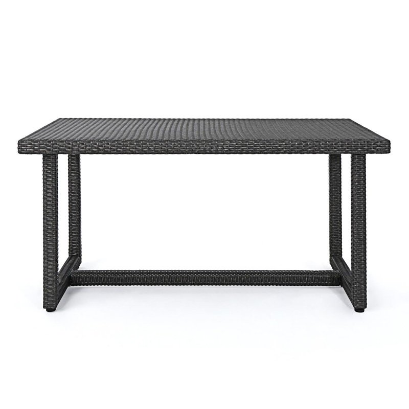 Dining Table With Trestle Base, Gray