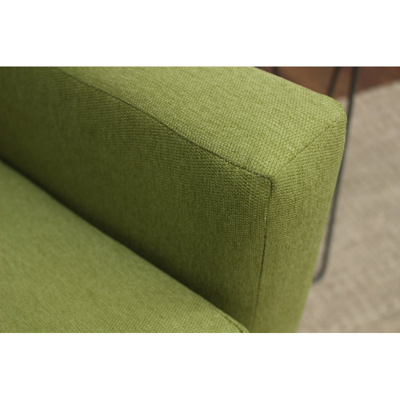 Donham Upholstered Accent Chair, Toulan Fern Green Twill