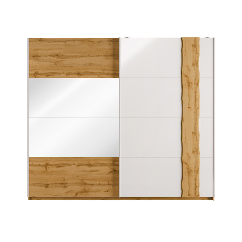 Reade 2 Door Manufactured Wood Wardrobe, H218 x W250 xD66cm