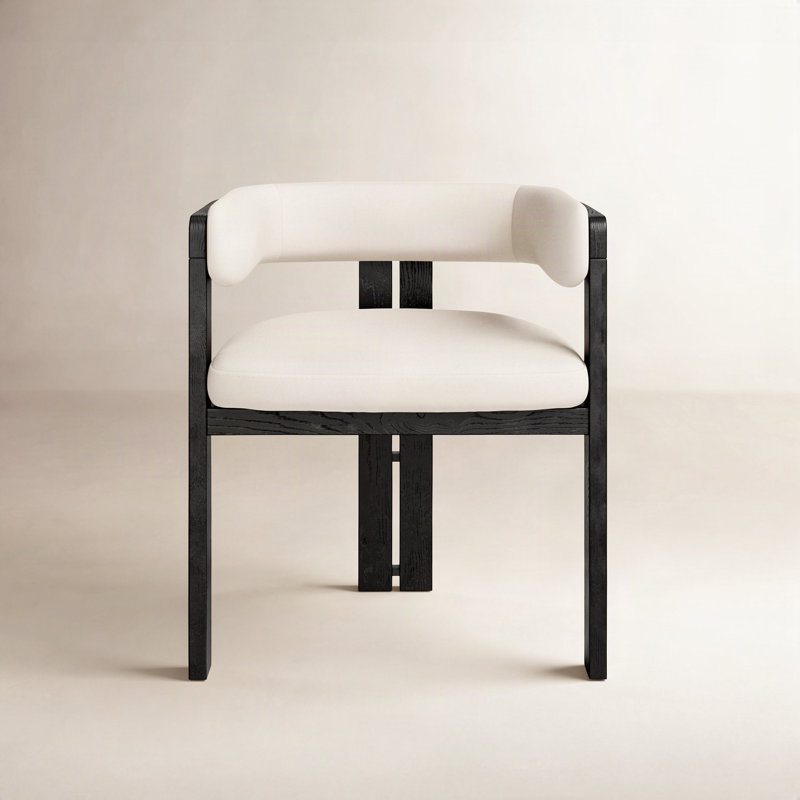 Oksana Drossett Dining Arm Chair, Black