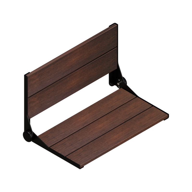 INVISIA SerenaSeat 2.0 aluminium, largeur 26 po, teinture moyenne, cadre noir mat