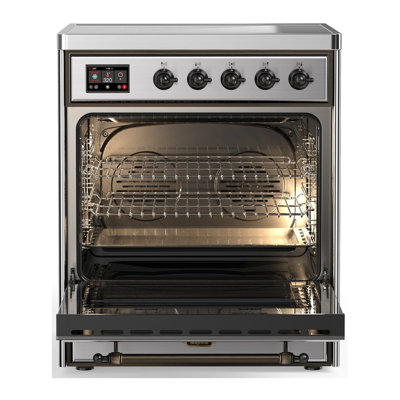 Majestic III Series 30 Inch Induction Range with 4 Induction Elements in Stainless Steel (Burnished Trim)