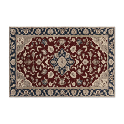 Tapis d'intérieur et d'extérieur noir Persian
